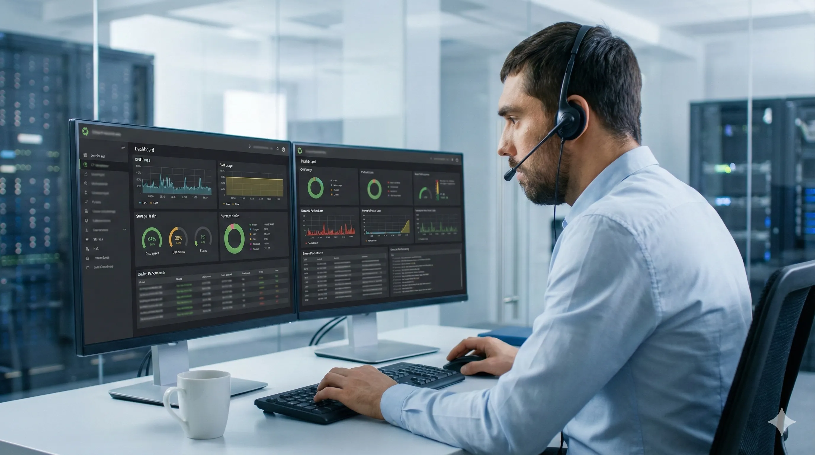 Remote NVR Diagnostic Software Dashboard